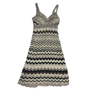 Guess Los Angeles Chevron Knit Bodycon Midi Dress  SZ Med